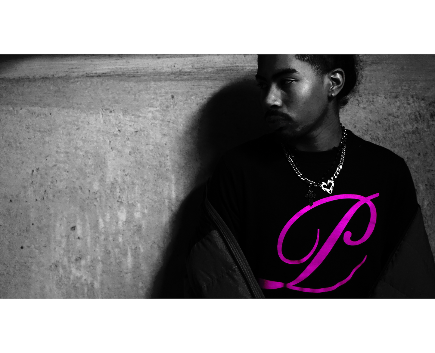 P is for Platoon-Pink P Logo Tee